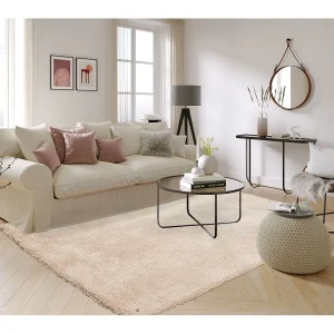Handgetuft shaggy tapijt 160×230 cm beige Cozy