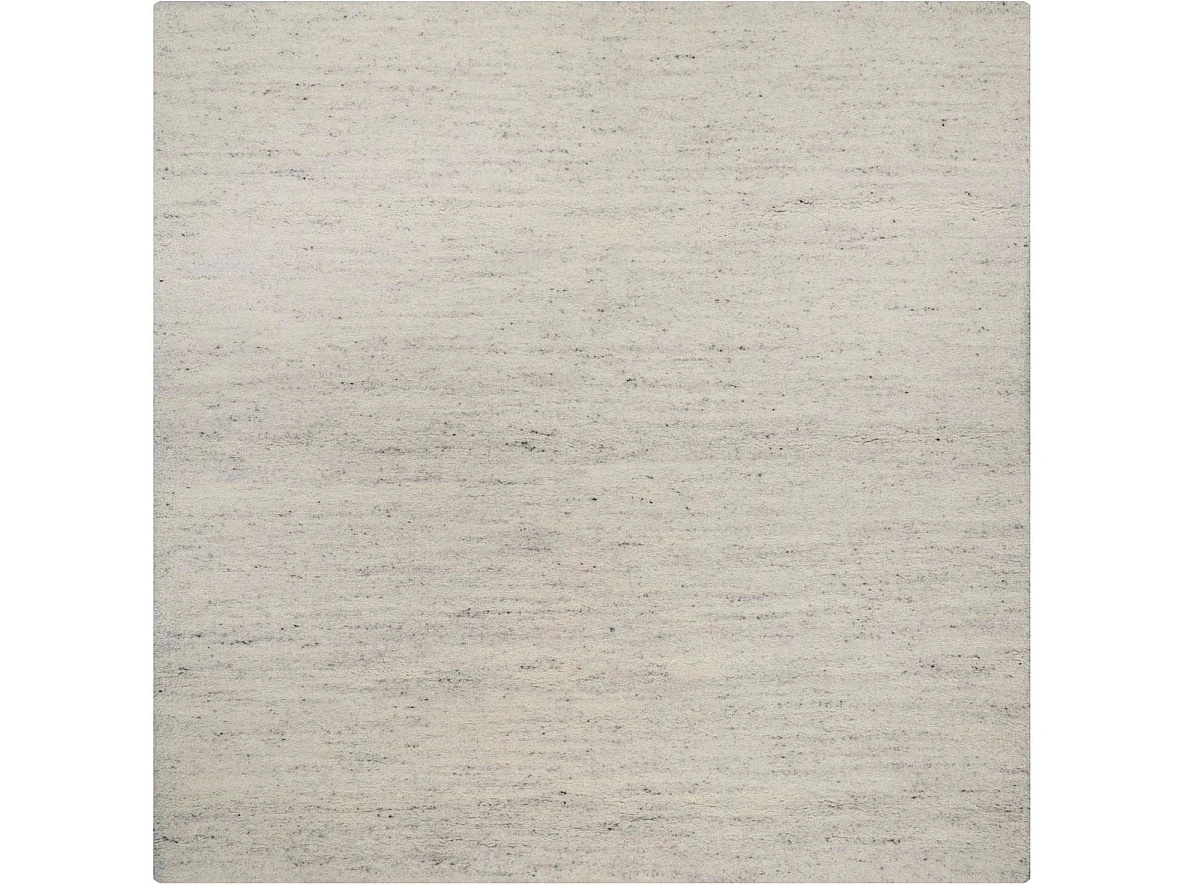 Handgeknoopt Berber tapijt van wol 150x150 cm zand Imaba Super