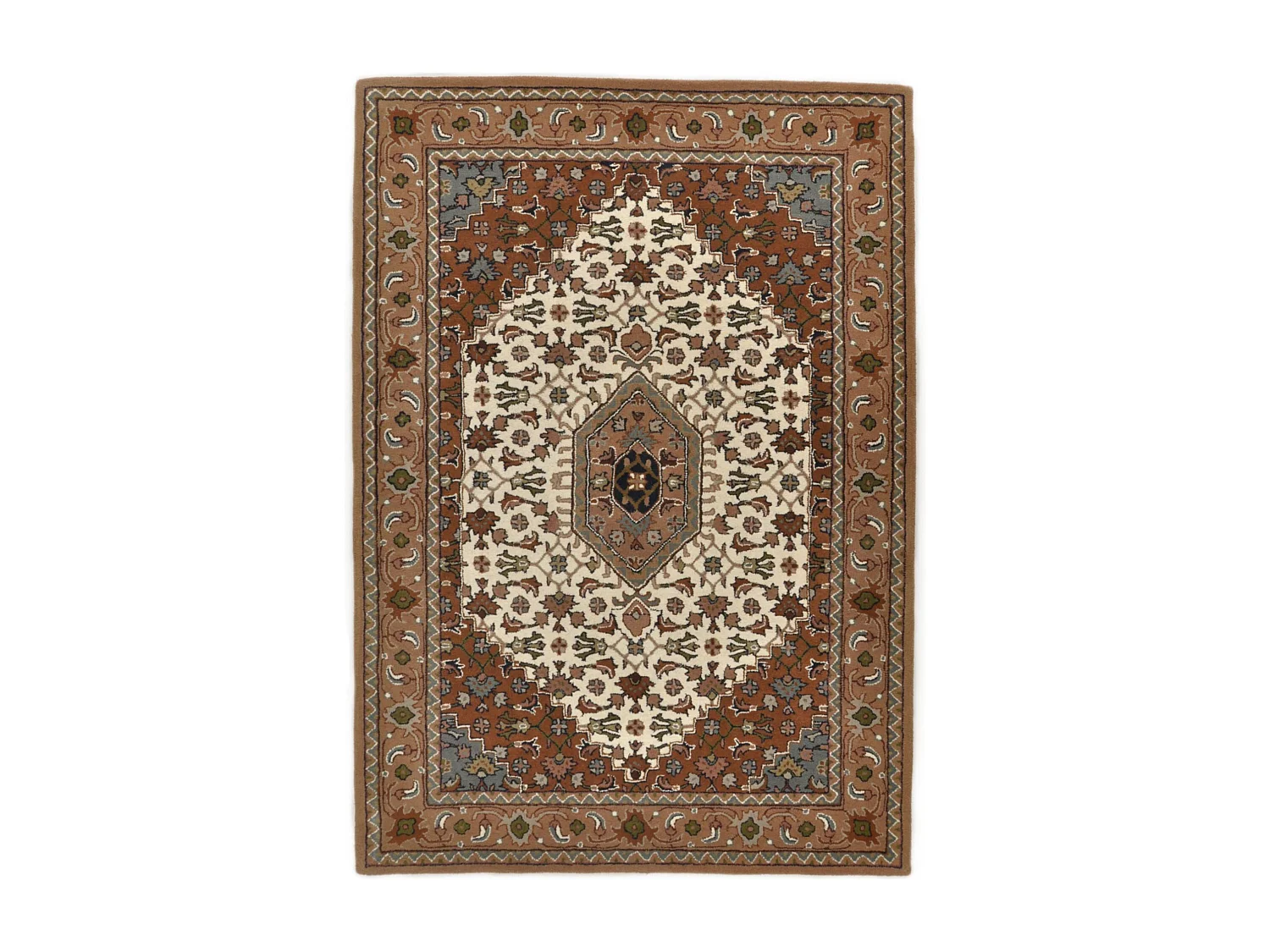 Handgetuft tapijt van wol 90x160 cm beige Royal Orient