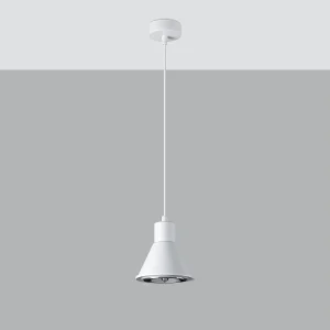 Hanglampen Zylata modern van – 1 lichtbronnen 4000K – L.14 x H.120 cm – wit Hanglampen Zylata modern van – 1 lichtbronnen 4000K – L.14 x H.120 cm – wit