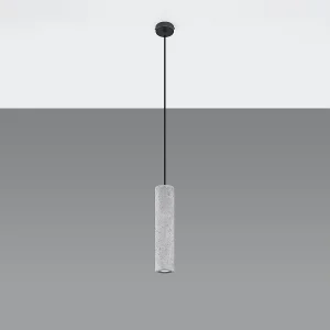 Hanglampen Solvix industrieel van – 1 lichtbronnen 4000K – L.8 x H.105 cm – grijs Hanglampen Solvix industrieel van – 1 lichtbronnen 4000K – L.8 x H.105 cm – grijs
