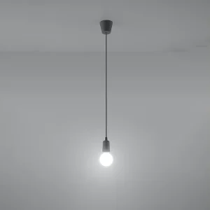 Hanglampen Astis modern van – 1 lichtbronnen 3000K – L.9 x H.90 cm – grijs Hanglampen Astis modern van – 1 lichtbronnen 3000K – L.9 x H.90 cm – grijs