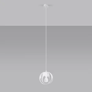 Hanglampen Brive modern van  – 1 lichtbronnen 4000K – L.16 x H.125 cm – wit