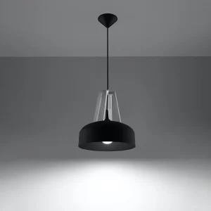 Hanglampen Solivo modern van – 1 lichtbronnen 3000K – L.30 x H.85 cm – zwart wit Hanglampen Solivo modern van – 1 lichtbronnen 3000K – L.30 x H.85 cm – zwart wit