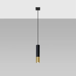 Hanglampen Zarpex modern van – 1 lichtbronnen 4000K – L.8 x H.100 cm – zwart goud Hanglampen Zarpex modern van – 1 lichtbronnen 4000K – L.8 x H.100 cm – zwart goud