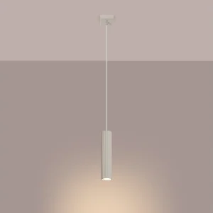 Hanglamp Gloow minimalistisch van – 1 lichtbronnen 3000K – L.8 x H.118 cm – beige Hanglamp Gloow minimalistisch van – 1 lichtbronnen 3000K – L.8 x H.118 cm – beige