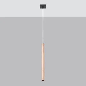 Hanglampen Brill modern van – 1 lichtbronnen 4000K – L.3,5 x H.120 cm – hout Hanglampen Brill modern van – 1 lichtbronnen 4000K – L.3,5 x H.120 cm – hout