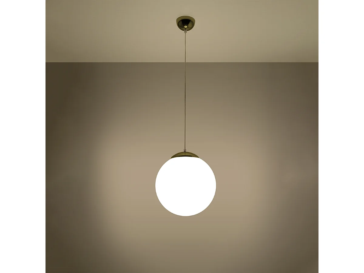 Hanglampen Stera minimalistisch van - 1 lichtbronnen 3000K - L.30 x H.120 cm - wit goud