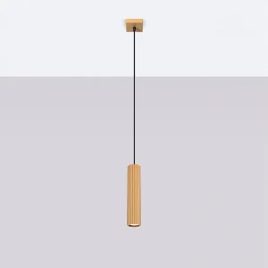 Hanglamp Gloow minimalistisch van – 1 lichtbronnen 4000K – L.8 x H.118 cm – gouden Hanglamp Gloow minimalistisch van – 1 lichtbronnen 4000K – L.8 x H.118 cm – gouden