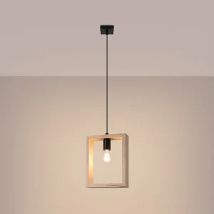 Hanglampen Zodiara Scandinavisch van – 1 lichtbronnen 3000K – L.24 x H.133 cm – natuurlijk hout Hanglampen Zodiara Scandinavisch van – 1 lichtbronnen 3000K – L.24 x H.133 cm – natuurlijk hout