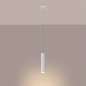 Hanglamp Gloow minimalistisch van – 1 lichtbronnen 3000K – L.8 x H.118 cm – wit Hanglamp Gloow minimalistisch van – 1 lichtbronnen 3000K – L.8 x H.118 cm – wit