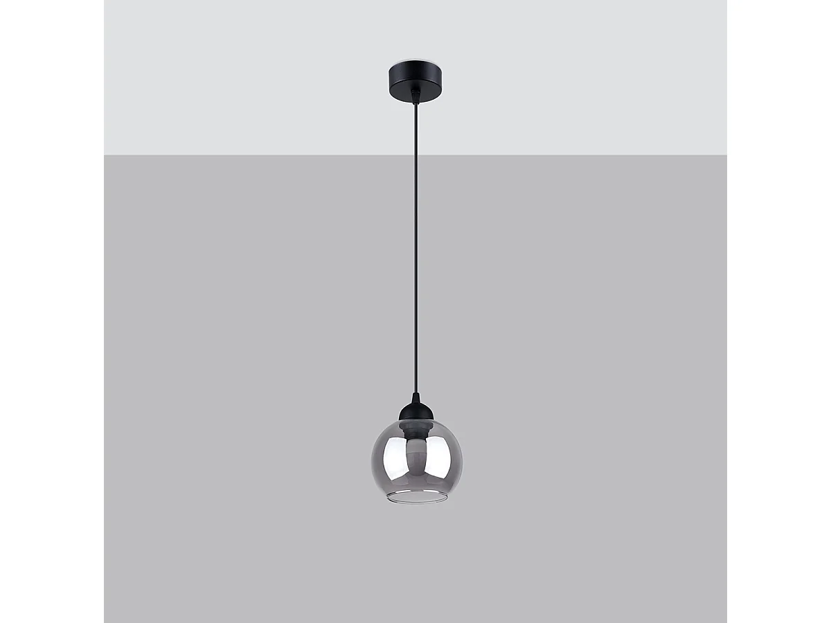 Hanglampen Zelaro modern van - 1 lichtbronnen 4000K - L.15 x H.130 cm - zwart