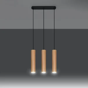Hanglampen Silno Scandinavisch van – 3 lichtbronnen 3000K – L.45 x H.90 cm – natuurlijk hout Hanglampen Silno Scandinavisch van – 3 lichtbronnen 3000K – L.45 x H.90 cm – natuurlijk hout