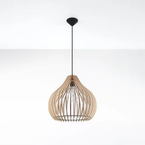 Hanglampen Novidera Scandinavisch van – 1 lichtbronnen 4000K – L.40 x H.110 cm – natuurlijk hout Hanglampen Novidera Scandinavisch van – 1 lichtbronnen 4000K – L.40 x H.110 cm – natuurlijk hout