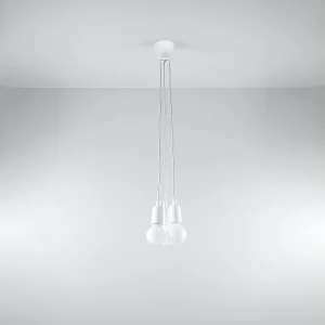 Hanglampen Astis modern van – 3 lichtbronnen 4000K – L.15 x H.90 cm – wit Hanglampen Astis modern van – 3 lichtbronnen 4000K – L.15 x H.90 cm – wit