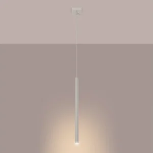 Hanglamp Brill modern van – 1 lichtbronnen 3000K – L.8 x H.114 cm – beige Hanglamp Brill modern van – 1 lichtbronnen 3000K – L.8 x H.114 cm – beige