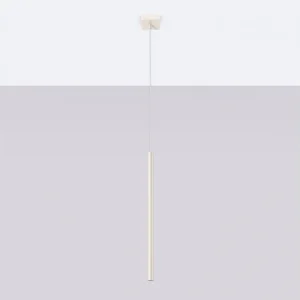 Hanglamp Brill modern van – 1 lichtbronnen 4000K – L.8 x H.114 cm – beige Hanglamp Brill modern van – 1 lichtbronnen 4000K – L.8 x H.114 cm – beige