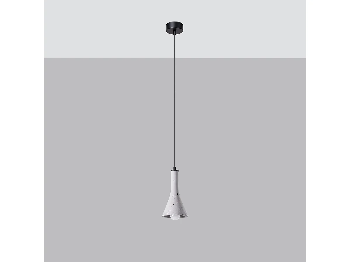 Hanglampen Lum modern van - 1 lichtbronnen 4000K - L.12 x H.125 cm - grijs