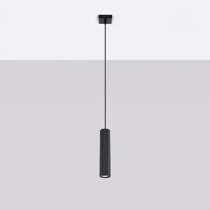 Hanglamp Gloow minimalistisch van – 1 lichtbronnen 4000K – L.8 x H.118 cm – zwart Hanglamp Gloow minimalistisch van – 1 lichtbronnen 4000K – L.8 x H.118 cm – zwart