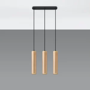 Hanglampen Silno Scandinavisch van – 3 lichtbronnen 4000K – L.45 x H.90 cm – natuurlijk hout Hanglampen Silno Scandinavisch van – 3 lichtbronnen 4000K – L.45 x H.90 cm – natuurlijk hout