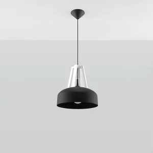 Hanglampen Solivo modern van – 1 lichtbronnen 4000K – L.30 x H.85 cm – zwart wit Hanglampen Solivo modern van – 1 lichtbronnen 4000K – L.30 x H.85 cm – zwart wit