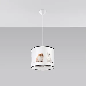Hanglampen Chat modern van – 1 lichtbronnen 4000K – L.30 x H.95 cm – veelkleurig Hanglampen Chat modern van – 1 lichtbronnen 4000K – L.30 x H.95 cm – veelkleurig