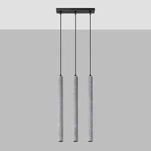 Hanglampen Brill modern van – 3 lichtbronnen 4000K – L.30 x H.110 cm – grijs Hanglampen Brill modern van – 3 lichtbronnen 4000K – L.30 x H.110 cm – grijs