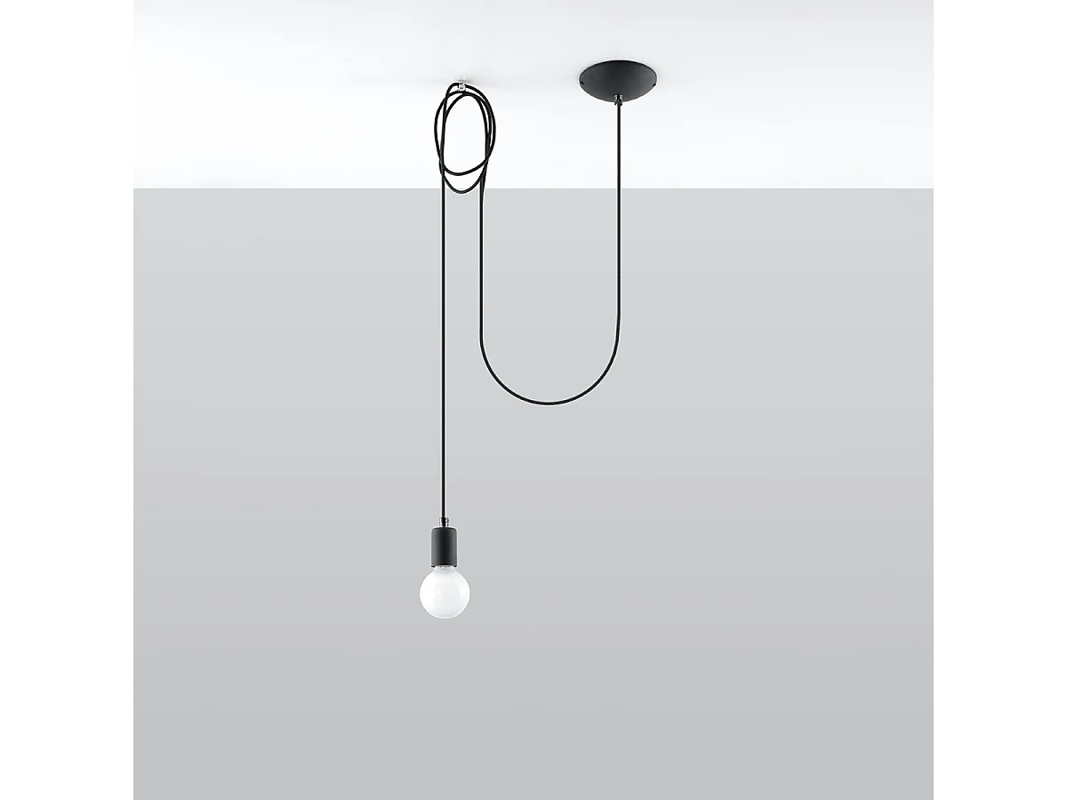 Hanglampen Speis zolder van - 1 lichtbronnen 4000K - L.300 x H.150 cm - zwart