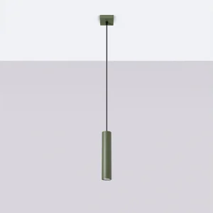 Hanglamp Toris zolder van – 1 lichtbronnen 4000K – L.8 x H.118 cm – olijfgroen Hanglamp Toris zolder van – 1 lichtbronnen 4000K – L.8 x H.118 cm – olijfgroen