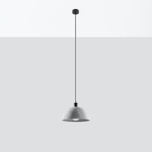 Hanglampen Tikolito industrieel van  – 1 lichtbronnen 4000K – L.30 x H.120 cm – grijs