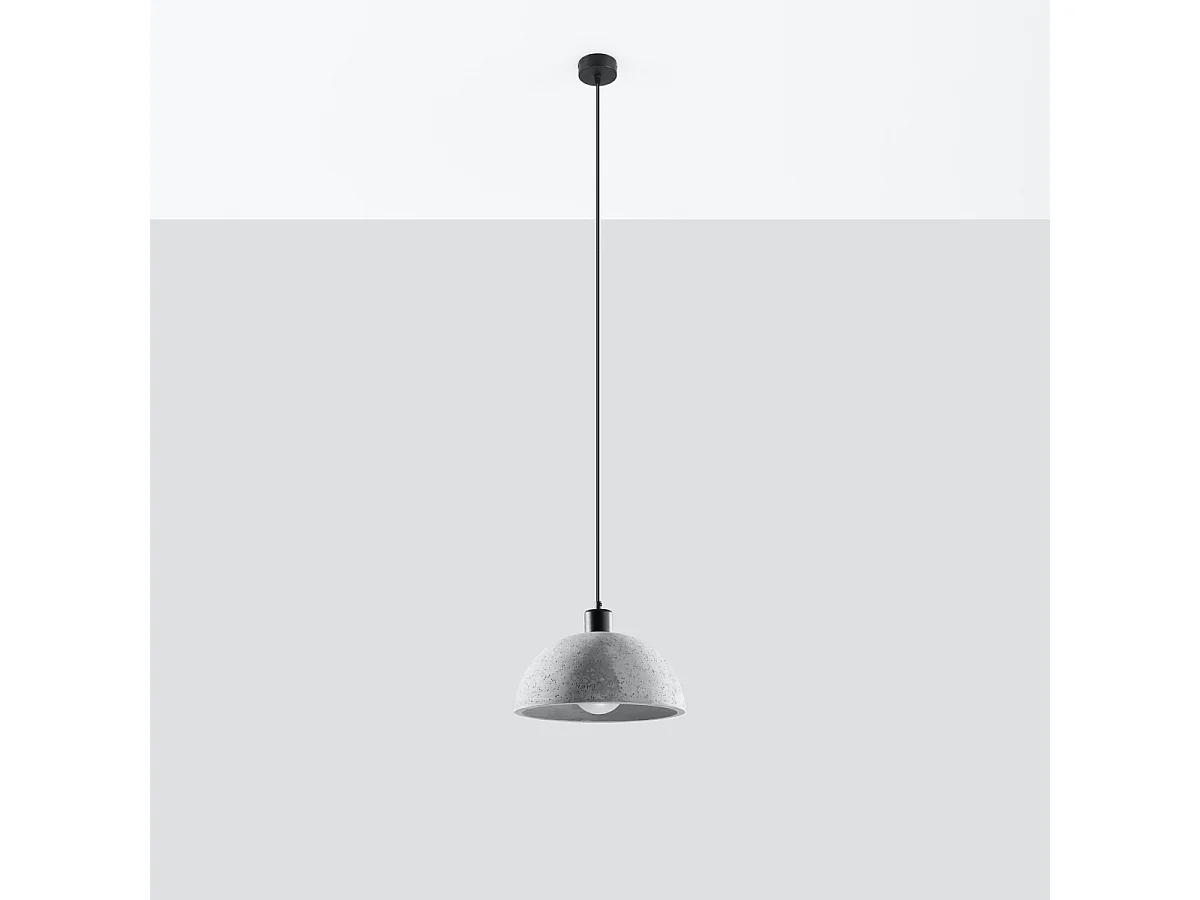 Hanglampen Tikolito industrieel van - 1 lichtbronnen 4000K - L.30 x H.120 cm - grijs