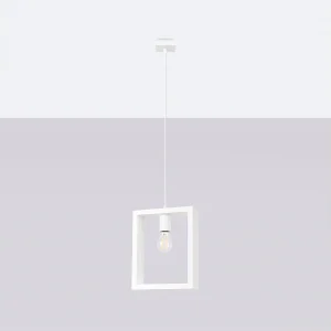 Hanglampen Zodiara Scandinavisch van – 1 lichtbronnen 4000K – L.24 x H.133 cm – wit Hanglampen Zodiara Scandinavisch van – 1 lichtbronnen 4000K – L.24 x H.133 cm – wit