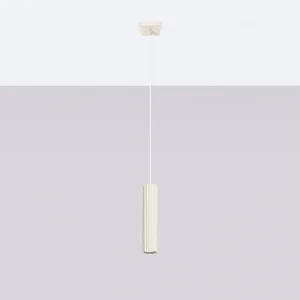 Hanglamp Gloow minimalistisch van – 1 lichtbronnen 4000K – L.8 x H.118 cm – beige Hanglamp Gloow minimalistisch van – 1 lichtbronnen 4000K – L.8 x H.118 cm – beige