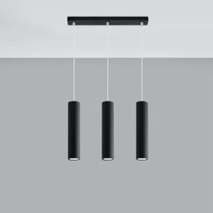 Hanglampen Toris modern van – 3 lichtbronnen 4000K – L.45 x H.90 cm – zwart Hanglampen Toris modern van – 3 lichtbronnen 4000K – L.45 x H.90 cm – zwart