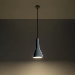 Hanglampen Opilme industrieel van – 1 lichtbronnen 3000K – L.17 x H.132 cm – grijs Hanglampen Opilme industrieel van – 1 lichtbronnen 3000K – L.17 x H.132 cm – grijs