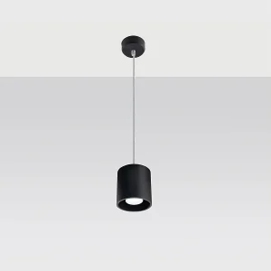 Hanglampen Celeris modern van  – 1 lichtbronnen 4000K – L.10 x H.110 cm – zwart
