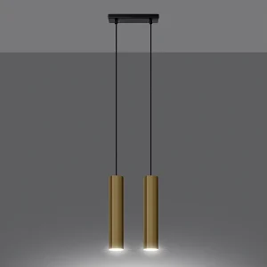 Hanglampen Toris modern van – 2 lichtbronnen 3000K – L.30 x H.90 cm – gouden glans Hanglampen Toris modern van – 2 lichtbronnen 3000K – L.30 x H.90 cm – gouden glans