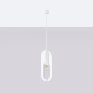 Hanglampen Synexus modern van  – 1 lichtbronnen 4000K – L.11 x H.140 cm – wit