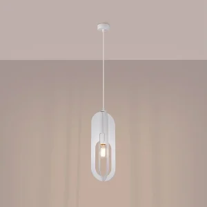 Hanglampen Synexus modern van  – 1 lichtbronnen 3000K – L.11 x H.140 cm – wit