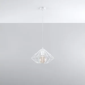 Hanglampen Neoteru industrieel van – 1 lichtbronnen 4000K – L.32 x H.120 cm – wit Hanglampen Neoteru industrieel van – 1 lichtbronnen 4000K – L.32 x H.120 cm – wit