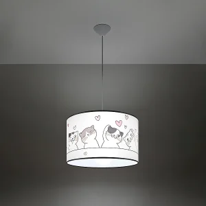 Hanglampen Gatto modern van – 1 lichtbronnen 3000K – L.40 x H.95 cm – veelkleurig Hanglampen Gatto modern van – 1 lichtbronnen 3000K – L.40 x H.95 cm – veelkleurig