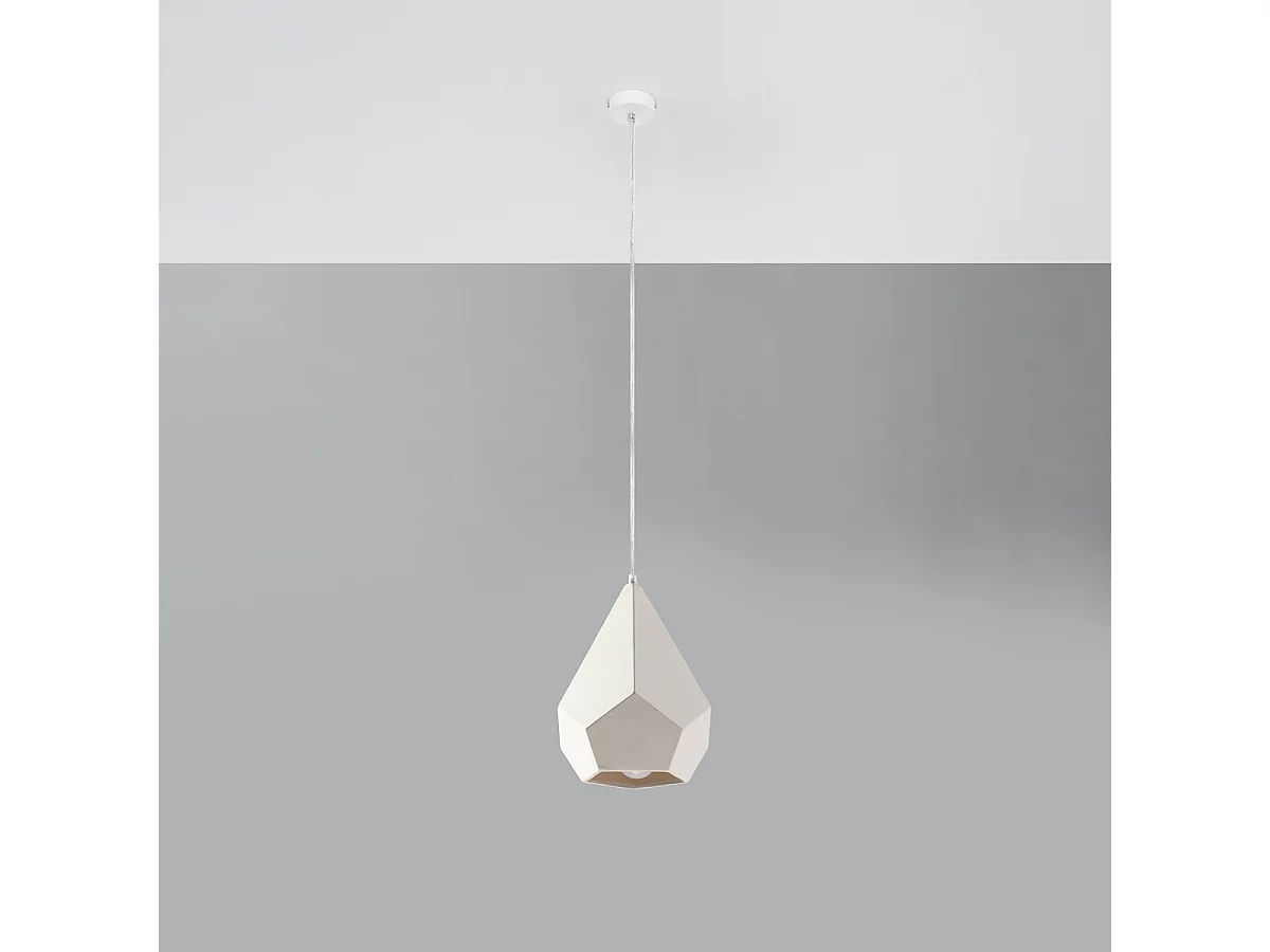Hanglampen Litch modern van - 1 lichtbronnen 4000K - L.25 x H.135 cm - wit