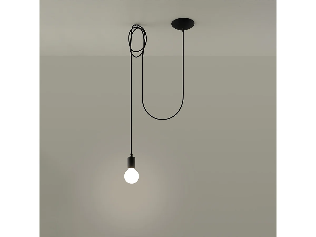 Hanglampen Speis zolder van - 1 lichtbronnen 3000K - L.300 x H.150 cm - zwart