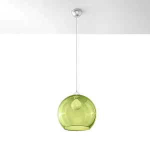 Hanglampen Esfera minimalistisch van – 1 lichtbronnen 4000K – L.30 x H.120 cm – groente Hanglampen Esfera minimalistisch van – 1 lichtbronnen 4000K – L.30 x H.120 cm – groente