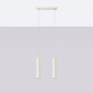 Hanglamp Toris zolder van – 2 lichtbronnen 4000K – L.30 x H.105 cm – beige Hanglamp Toris zolder van – 2 lichtbronnen 4000K – L.30 x H.105 cm – beige