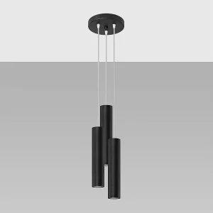Hanglampen Toris modern van – 3 lichtbronnen 4000K – L.20 x H.110 cm – zwart Hanglampen Toris modern van – 3 lichtbronnen 4000K – L.20 x H.110 cm – zwart