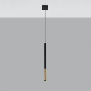 Hanglampen Flar modern van – 1 lichtbronnen 4000K – L.8 x H.100 cm – zwart goud Hanglampen Flar modern van – 1 lichtbronnen 4000K – L.8 x H.100 cm – zwart goud