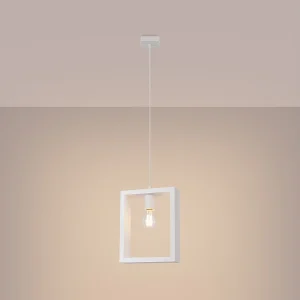 Hanglampen Zodiara Scandinavisch van – 1 lichtbronnen 3000K – L.24 x H.133 cm – wit Hanglampen Zodiara Scandinavisch van – 1 lichtbronnen 3000K – L.24 x H.133 cm – wit