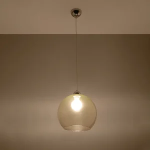 Hanglampen Esfera minimalistisch van – 1 lichtbronnen 3000K – L.30 x H.120 cm – Champagne Hanglampen Esfera minimalistisch van – 1 lichtbronnen 3000K – L.30 x H.120 cm – Champagne