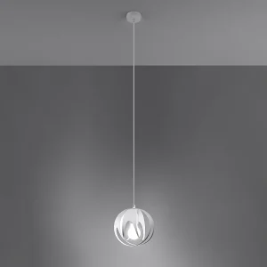 Hanglampen Brive modern van  – 1 lichtbronnen 3000K – L.16 x H.125 cm – wit